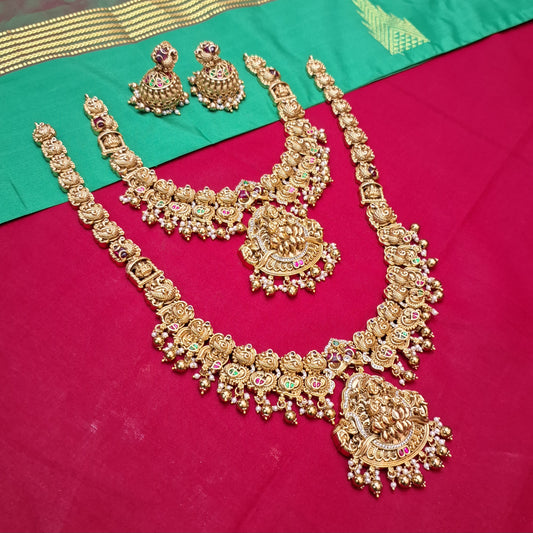 Rental Jewlery - Matt Antique Jadau Kundan Bridal Jewelry