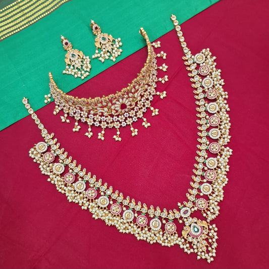 Rental Jewlery - Matt Antique Guttapusalu Bridal Jewelry