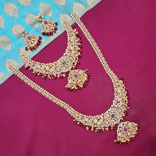 Rental Jewelry - Mehendi Victorian Bridal Jewelry with Kemp Stones