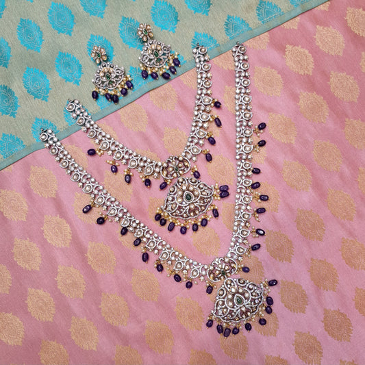 Rental Jewelry - Original Victorian with Green Kemp and white Kundan Stones